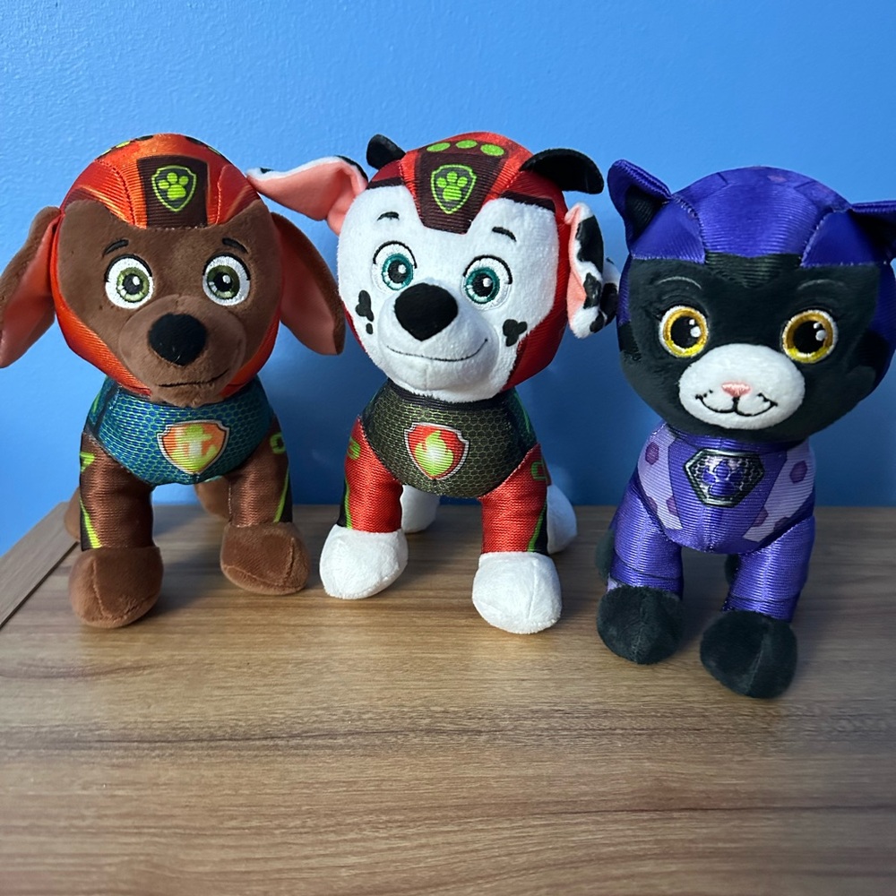 Paw Patrol Aqua Pup Plush Bundle of 3